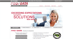 Desktop Screenshot of prodataontheweb.com